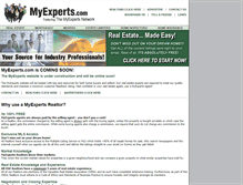 Tablet Screenshot of myexperts.com